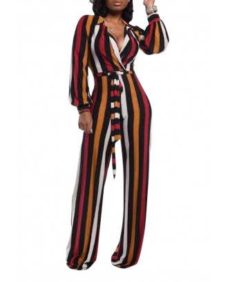 Lovely Leisure Striped Multicolor One-piece Jumpsuit