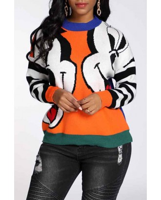Lovely Leisure Patchwork Multicolor Sweater