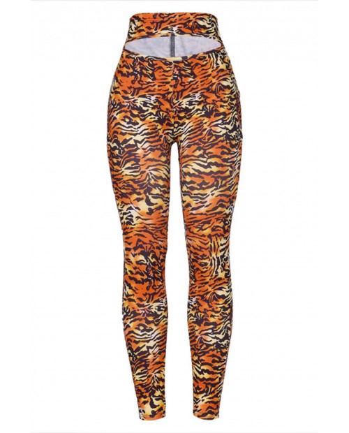 Lovely Casual Printed Tiger Stripes Leggings