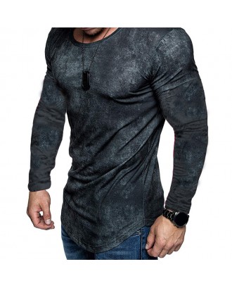 Lovely Casual O Neck Skinny Grey T-shirt