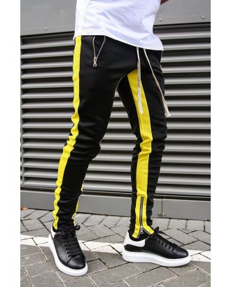Lovely Street Patchwork Yellow Pants